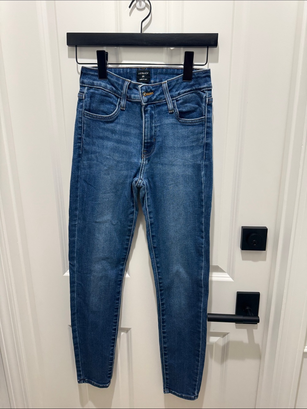 Just Black Medium Blue High-Rise Skinny Jeans